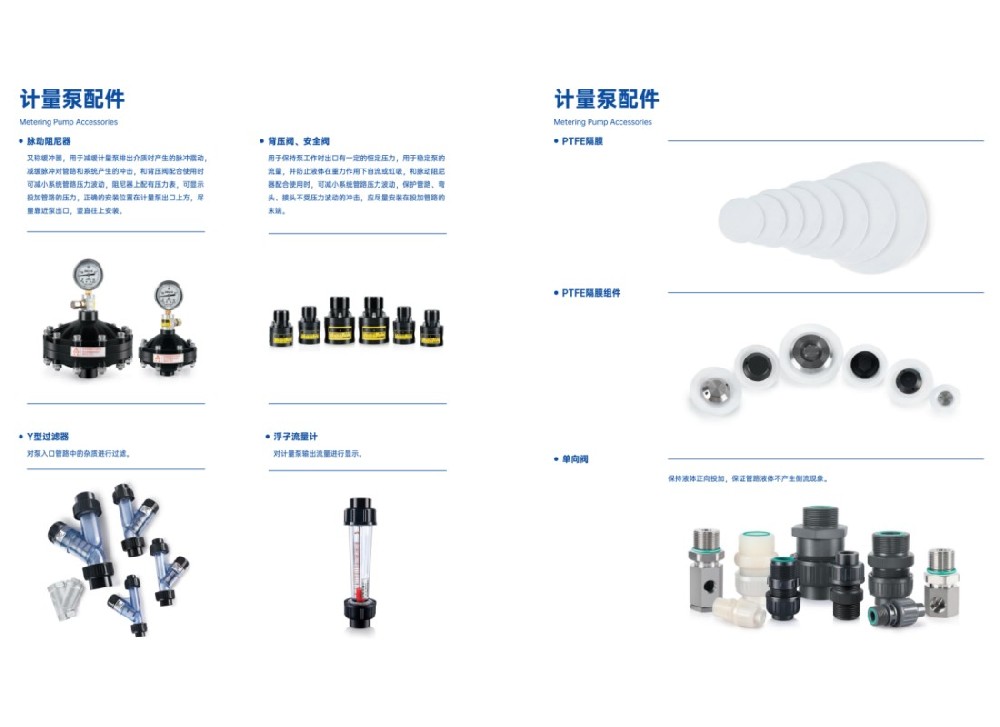 南方泵業計量泵全系列配件